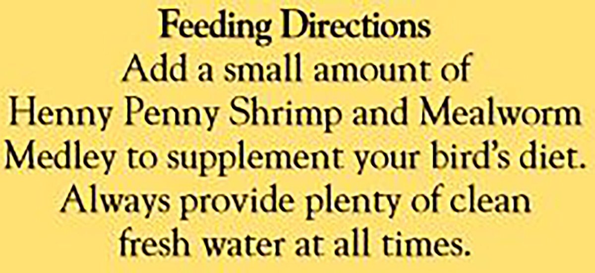 Henny Penny Shrimp and Mealworm Medley Wild Bird and Chicken Feed