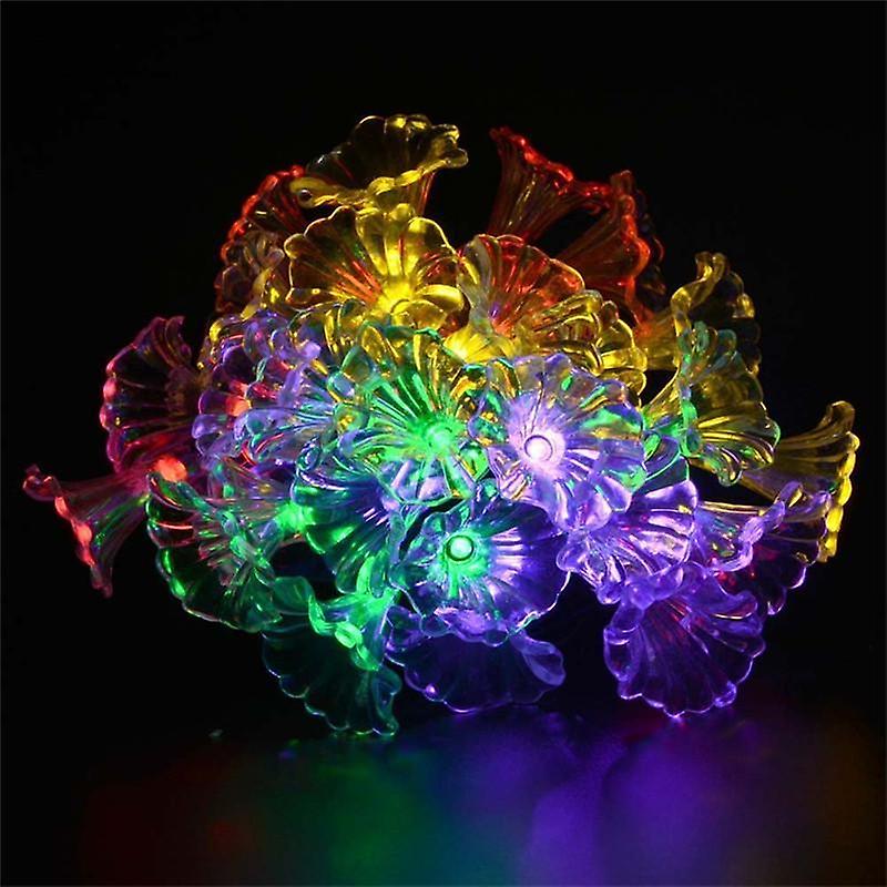 30LED Flower Fairy Starry Solar String Lights for Garden Home Wedding Christmas Decoration