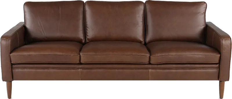 Volcano Brown Leather Sofa