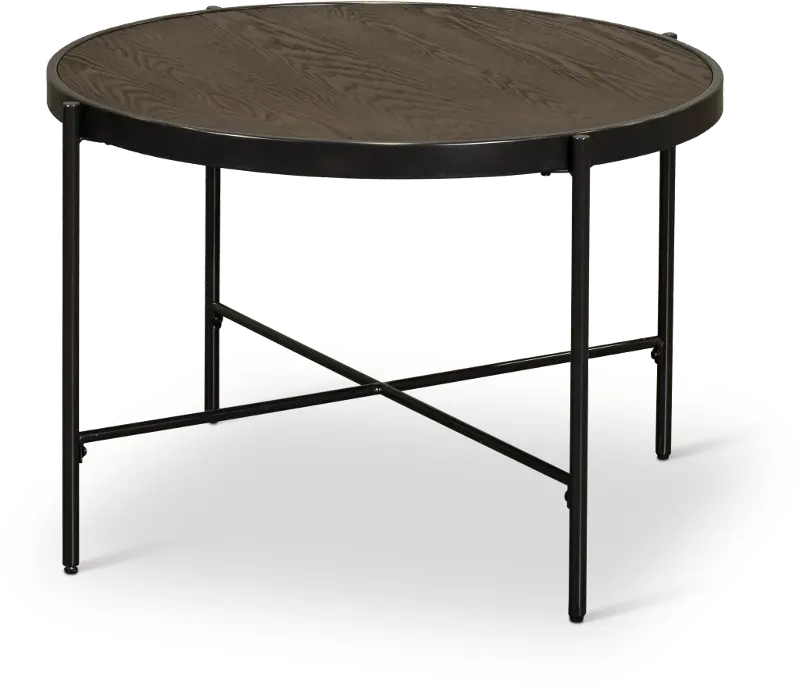 Vienna Black and Brown Wood Coffee Table