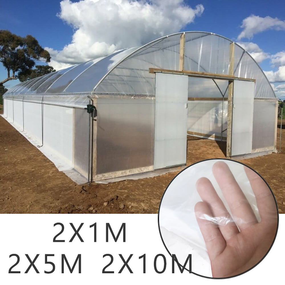 Ruibeauty Greenhouse Clear Plastic Poly Film Polytunnel Poly Hot House Cover VARIOUS LENGT,6.56x19.68Ft