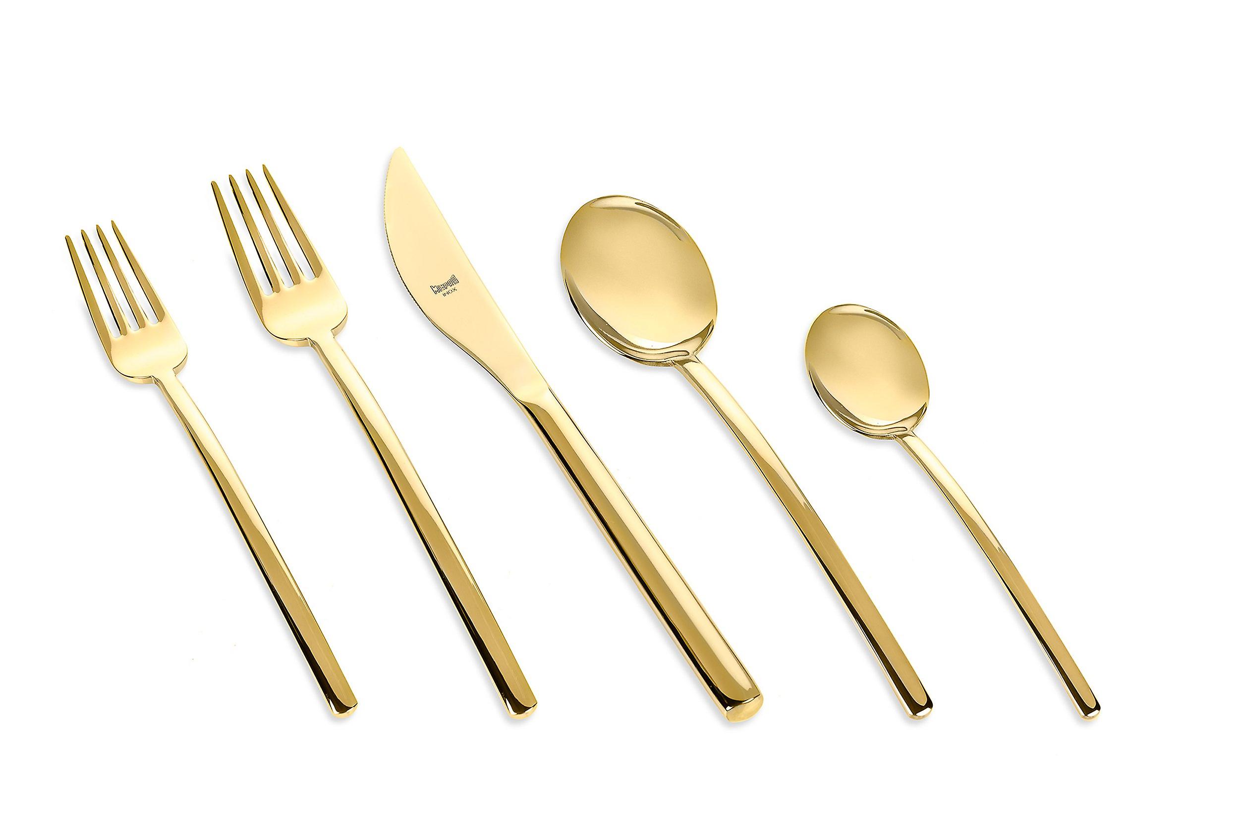 Mepra Due Oro 5 pcs flatware set