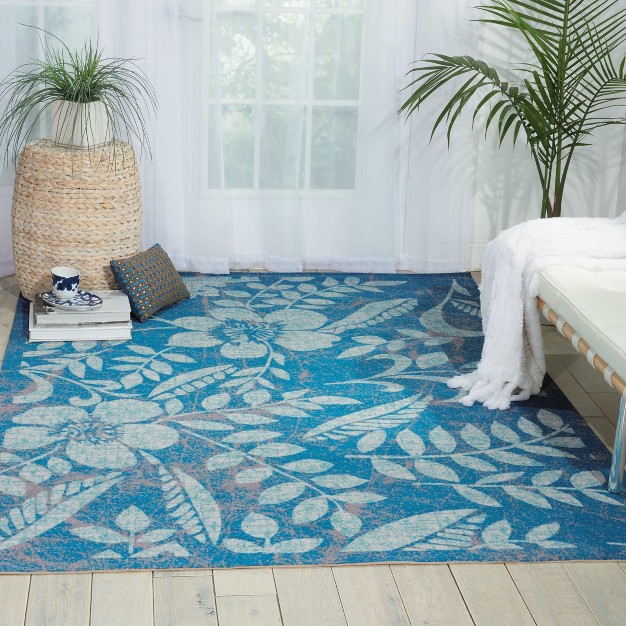 Nourison Coastal Green Indoor outdoor Area Rug