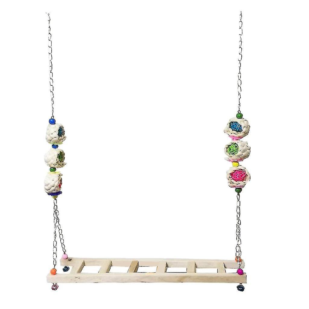 Chicken Ladder Wood Stand Chicken Toy Swing Toys For Chicks Rooster Hens