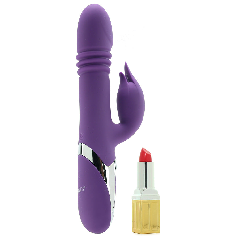 Enchanted Kisser Thrusting Rabbit Vibe in Purple