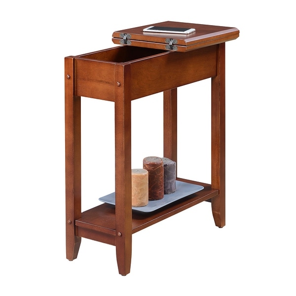 Copper Grove Aubrieta Narrow Flip Top Storage End Table