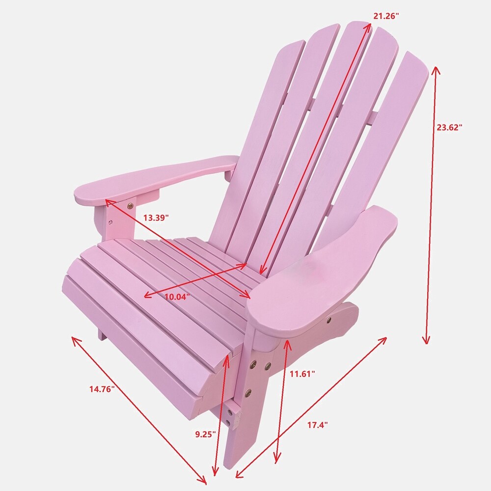 Outdoor or indoor Wood children Adirondack chair