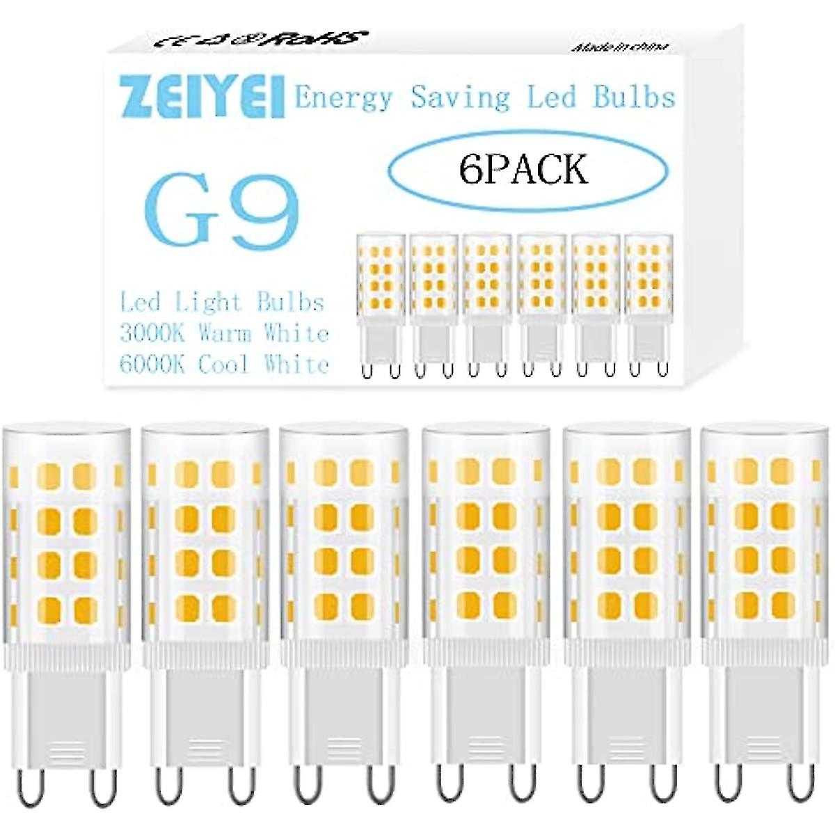 G9 Led Light Bulbs  5w  Warm White 3000k  450lm  Equivalent To 40w G9 Halogen Bulb  Non Dimmable  Ac 220v-240v For Lighting Decor  Chandelier Home And