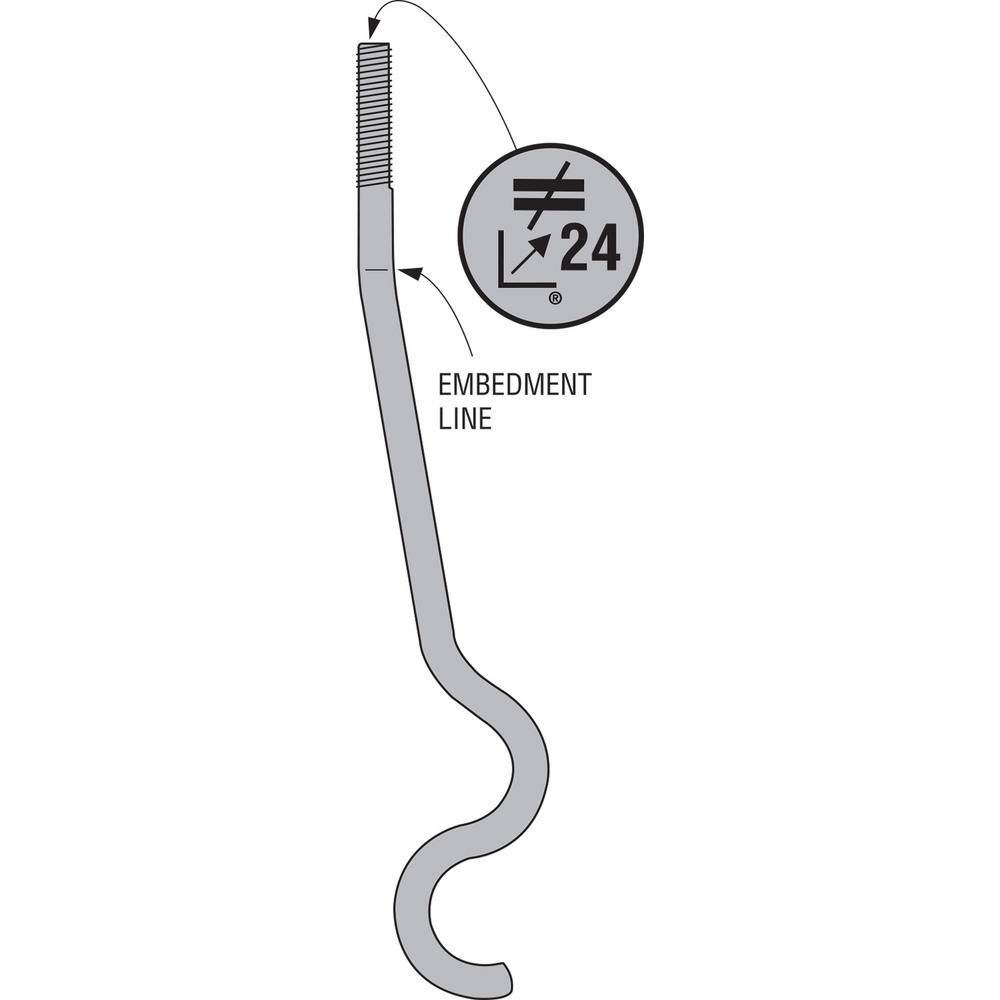 Simpson Strong-Tie SSTB 58 in. x 25-58 in. Anchor Bolt SSTB24