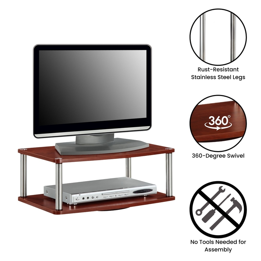 Convenience Concepts Designs2Go Double Tier Swivel Riser for TVs up to 26 Inches