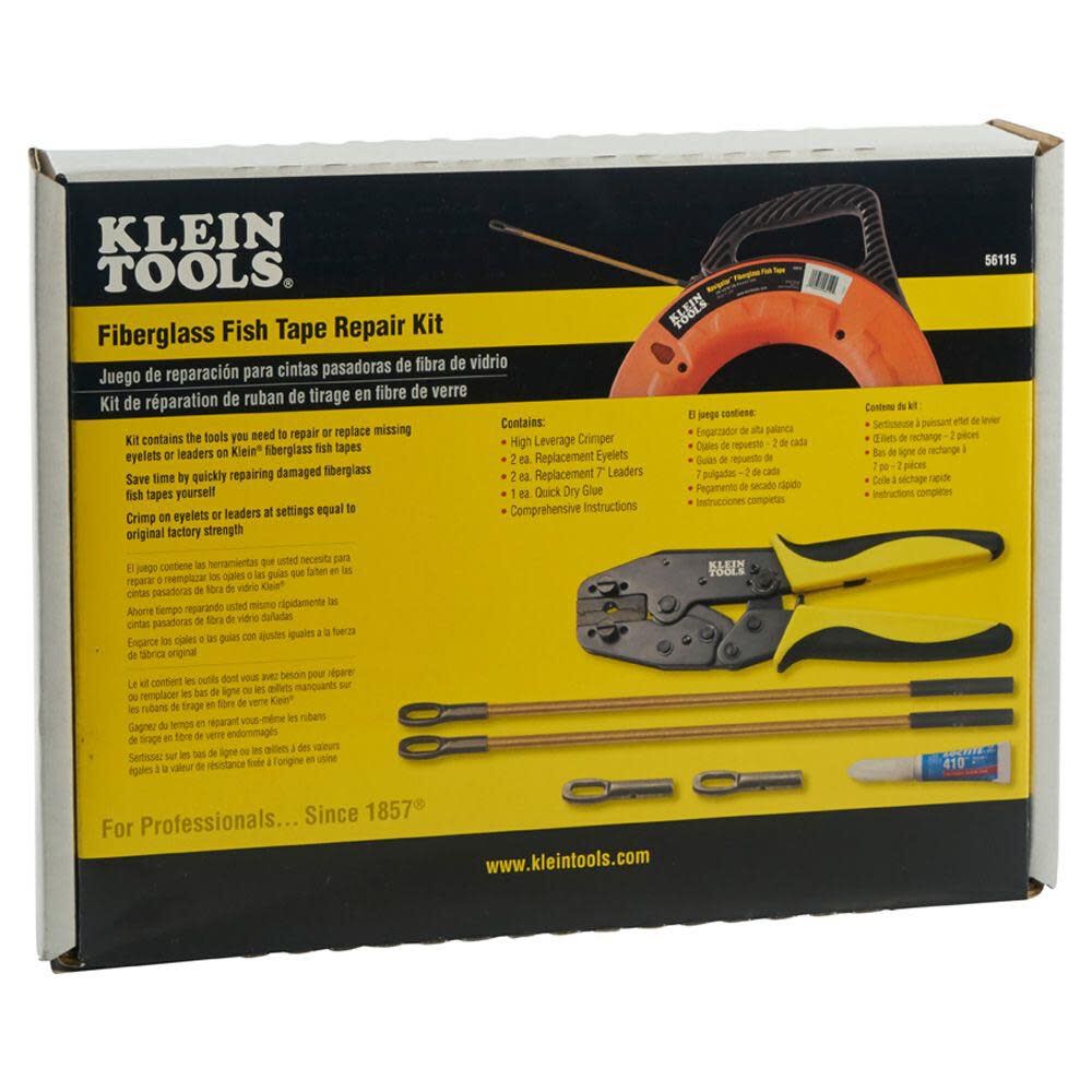 Klein Tools Fiberglass Fish Tape Repair Kit 56115 from Klein Tools