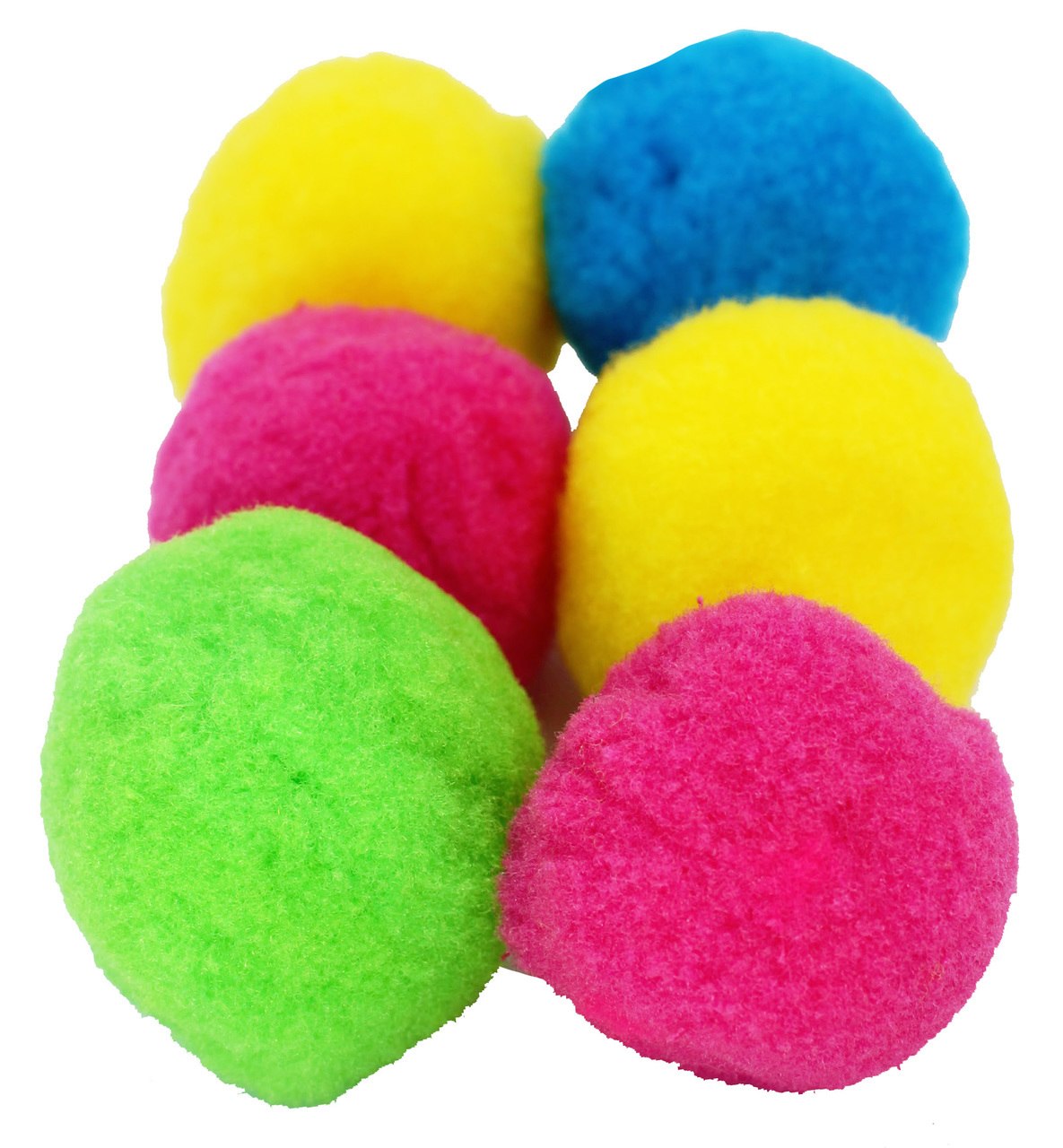 Bonka Bird Toys 2025 6pk Colored Fuzzy Balls