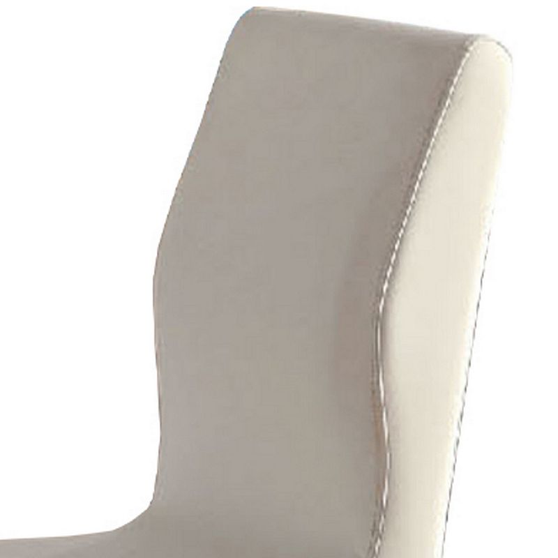 Lodia I Contemporary Side Chair， White， Set of 2