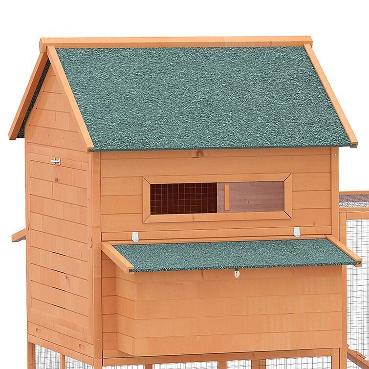 56 Square Feet Chicken Coop with Chicken Run