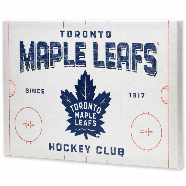 Nhl Toronto Maple Leafs Rink Canvas