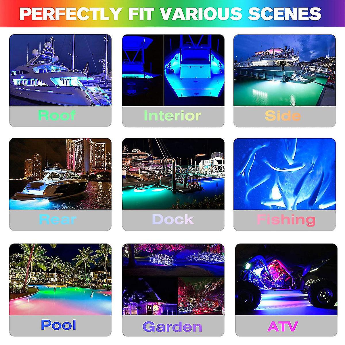 27led Marine Boat Lights 74lm 12v 50w Led Interior Lights Ip68 Waterproof 3.7