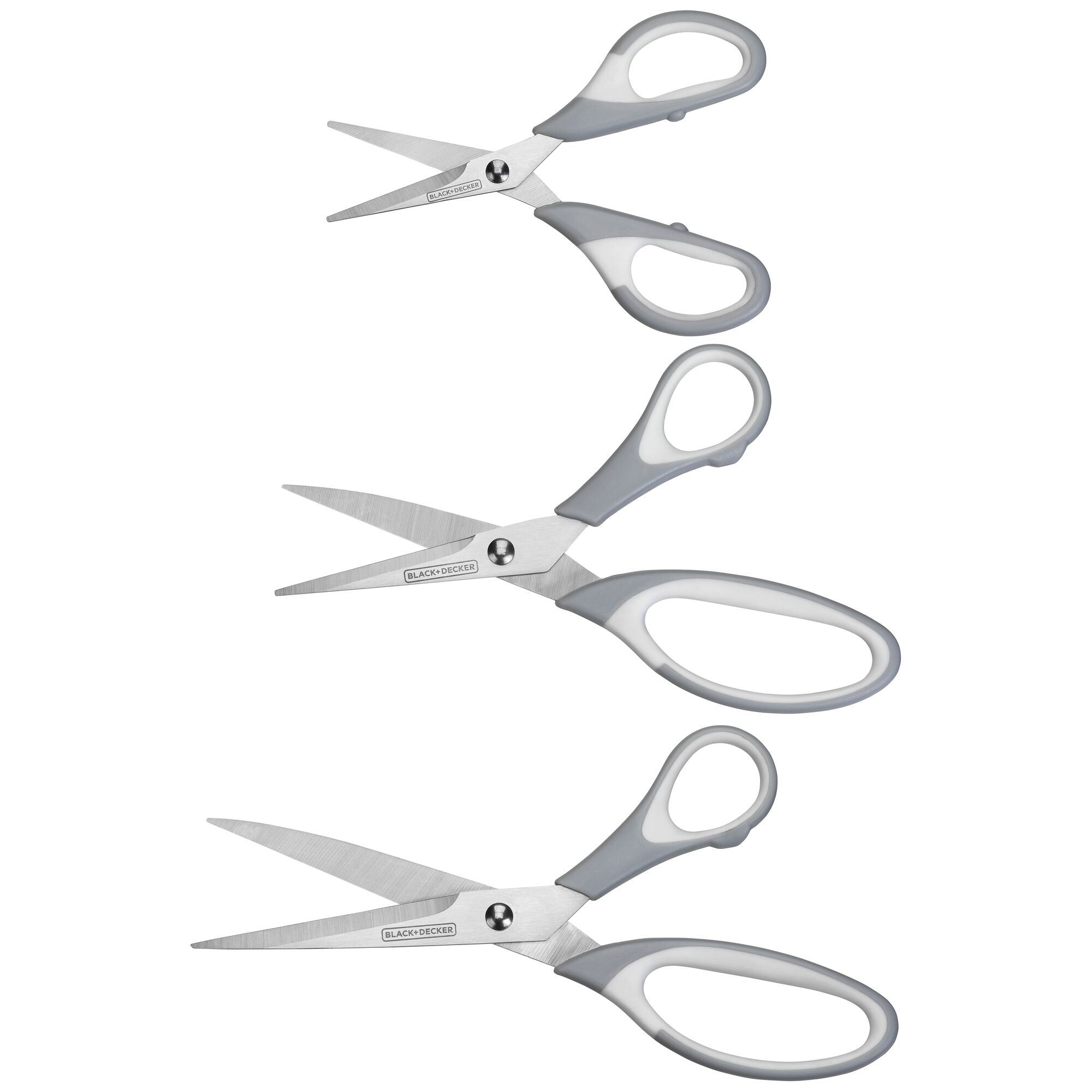 Scissors Multi-Pack with 5.5 in., 6.5 in., and 8.5 in. Multipurpose Scissors