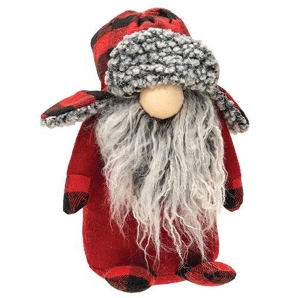 Standing Red and Black Gray Beard Gnome