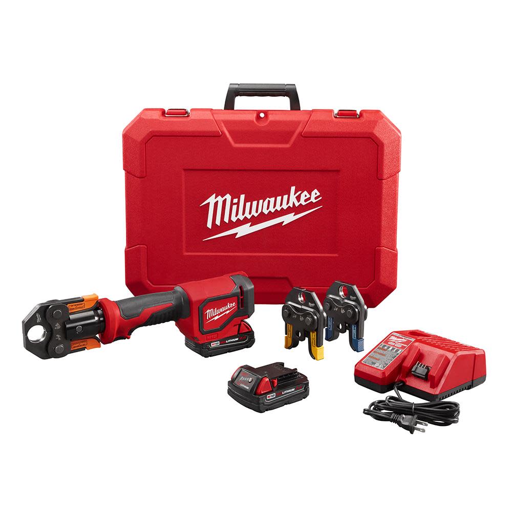 Milwaukee M18 Short Throw Press Tool Kit with Viega PureFlow Jaws 2674-22P from Milwaukee