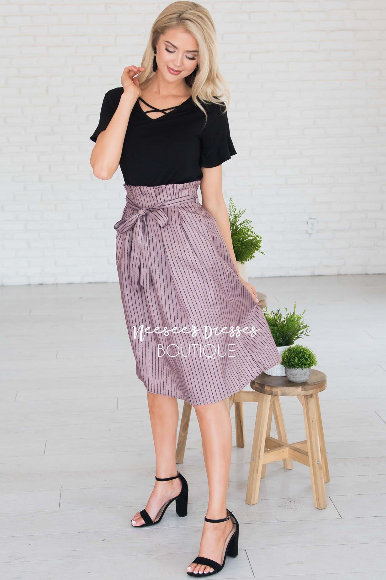 Forever Stylish Tie Waist Skirt