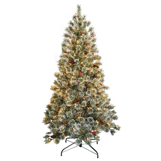 National Tree Company 6 Ft. Crystal Cashmere Tree With Clear Lights