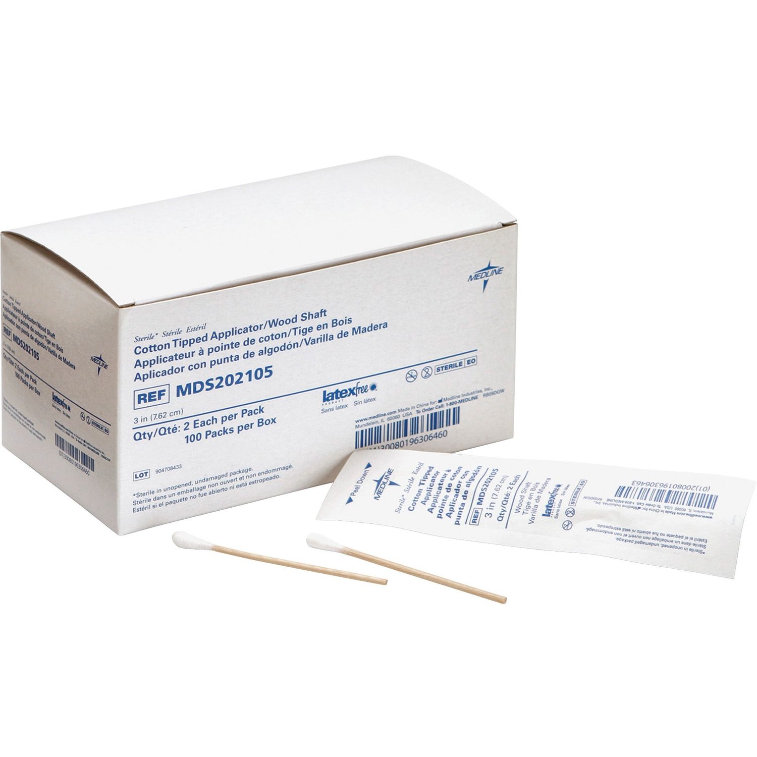 Sterile Cotton-Tipped Applicators by Medline Industries， Inc MIIMDS202105