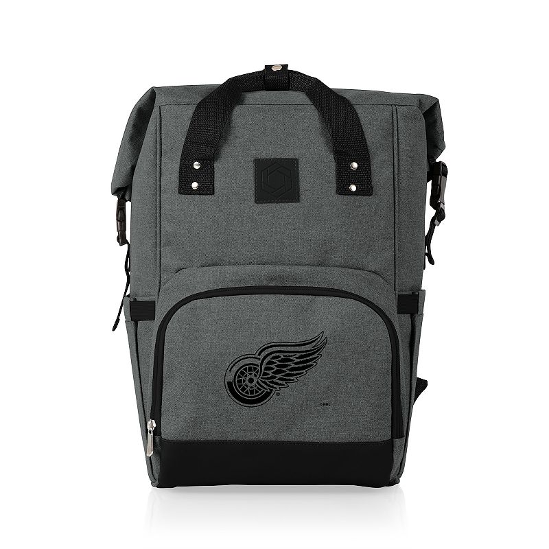 Picnic Time Detroit Red Wings On The Go Roll-Top Cooler Backpack