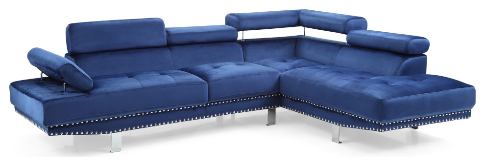 Derek Sectional   Contemporary   Sectional Sofas   by Glory Furniture  Houzz