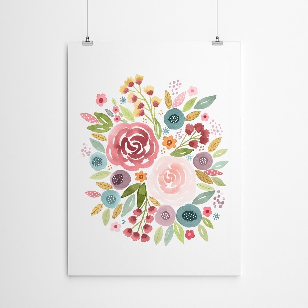 Americanflat Botanical Watercolor Floral 9 By Lisa Nohren Poster