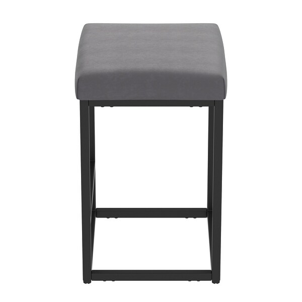 Modern Set of 2 Backless Bar Stools