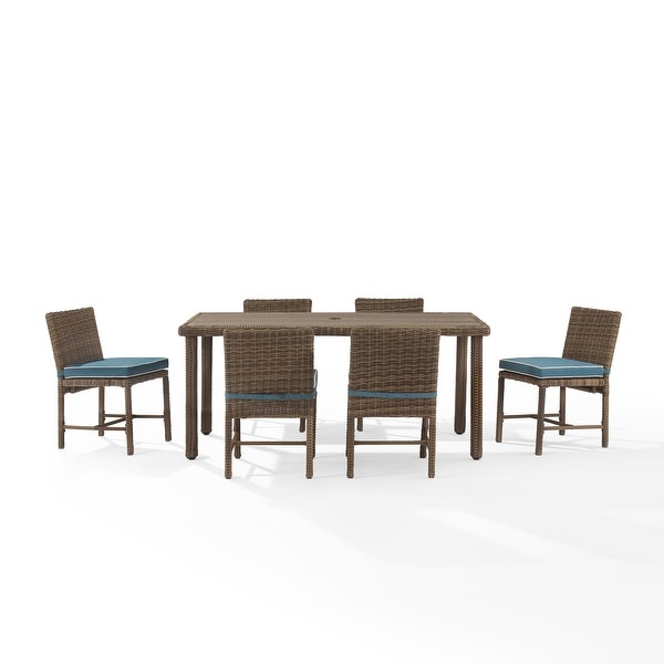 Crosley Bradenton 7Pc Outdoor Wicker Dining Set