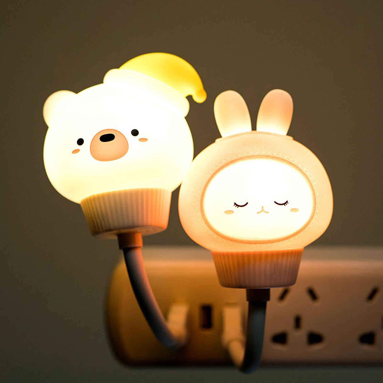 Flexible Mini Usb Leds Night Light Cute Rabbit/bear/cat/duck Baby Feeding Lamp Portable Reading Lamp No.183487