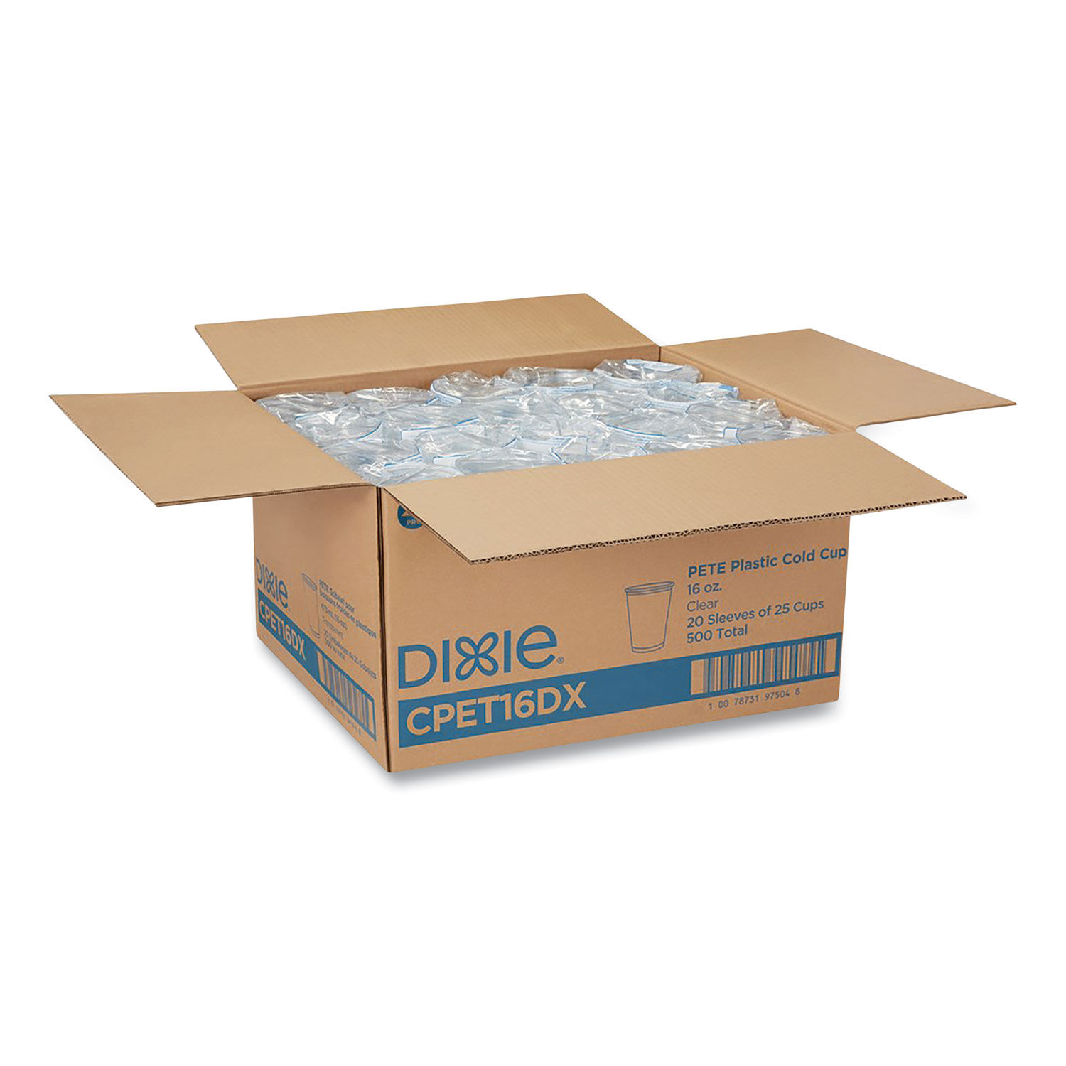 Clear Plastic PETE Cups by Dixieandreg; DXECPET16DX