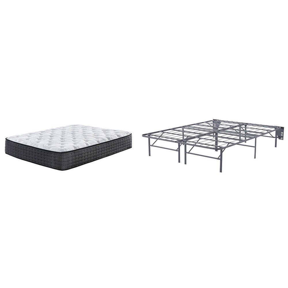 Signature Design by Ashley Limited Edition Plush Black/White 2 Piece Queen Mattress Package