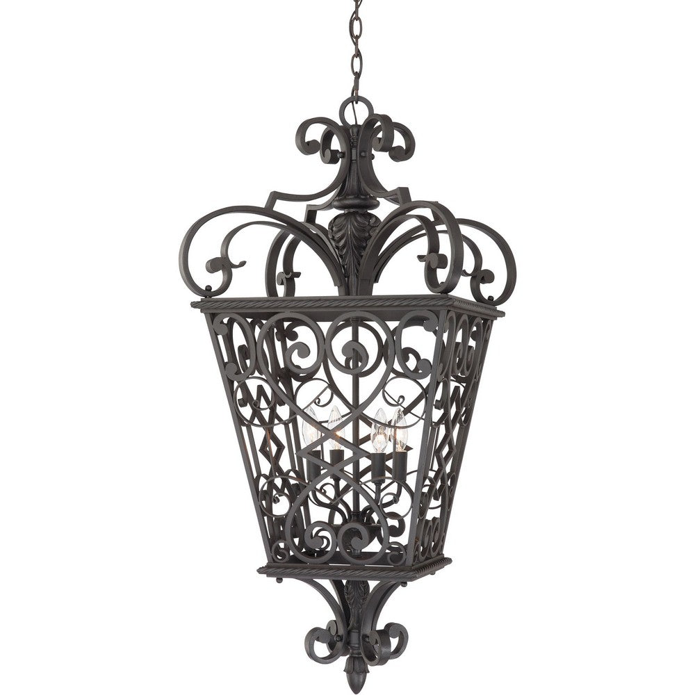 Fort Quinn 4 Light Extra Large Hanging Lantern Bailey Street Home 71-Bel-618911