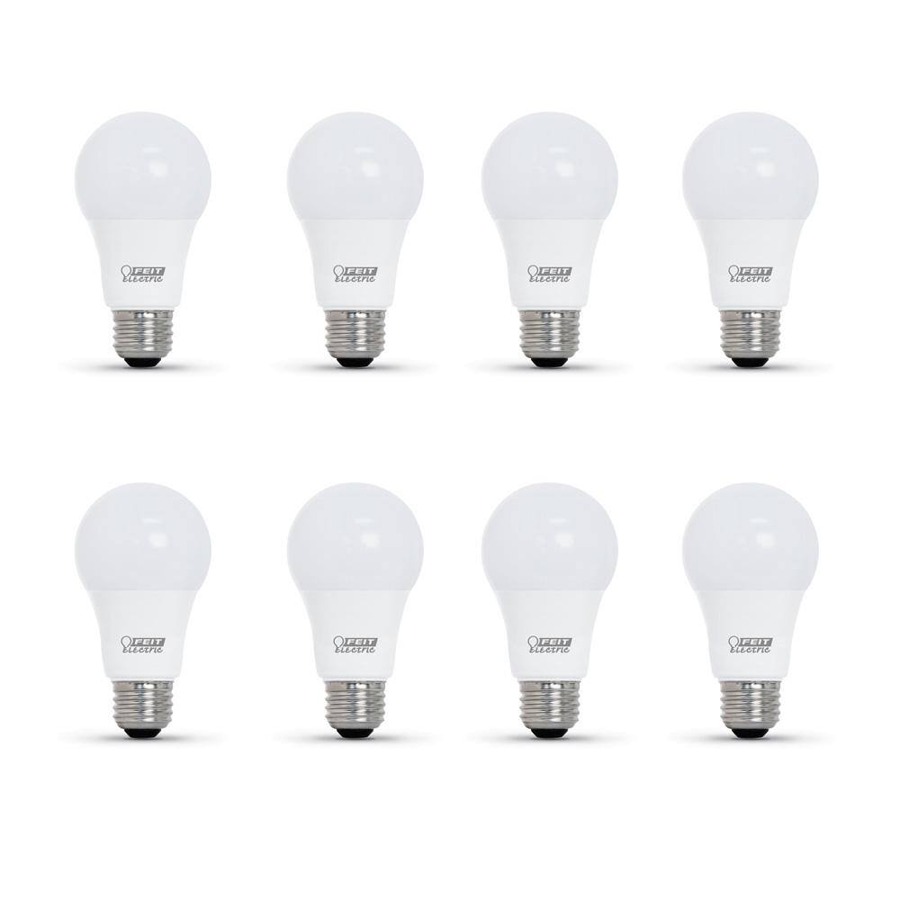 Feit Electric 40-Watt Equivalent A19 Dimmable CEC Title 20 Compliant LED ENERGY STAR 90+ CRI Light Bulb Bright White (8-Pack) OM40DM930CA42