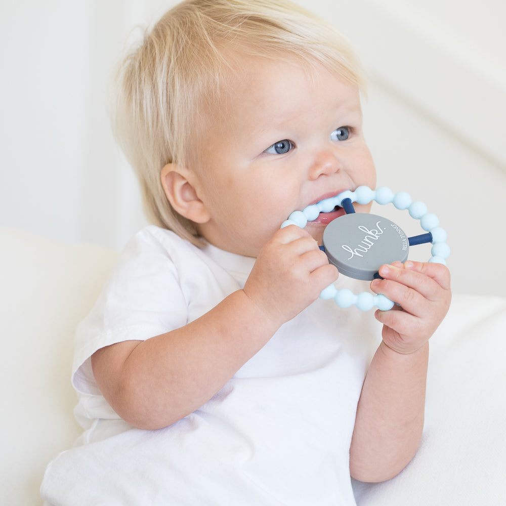 Hunk Teether Light Blue