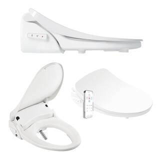 BIO BIDET Slim Three Electric Bidet Seat for Elongated Toilets in. White with Wireless Remote SLIM3E 000