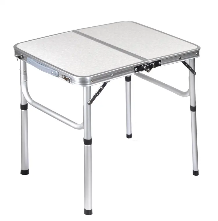 Adjustable Height Portable Foldable Camping Table Lightweight Aluminum Picnic BBQ Party Travel Outdoor Tables