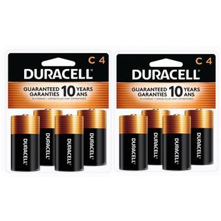 Duracell 4-Count Coppertop C Alkaline Battery Mix Pack (8 Total Batteries) 004133304306