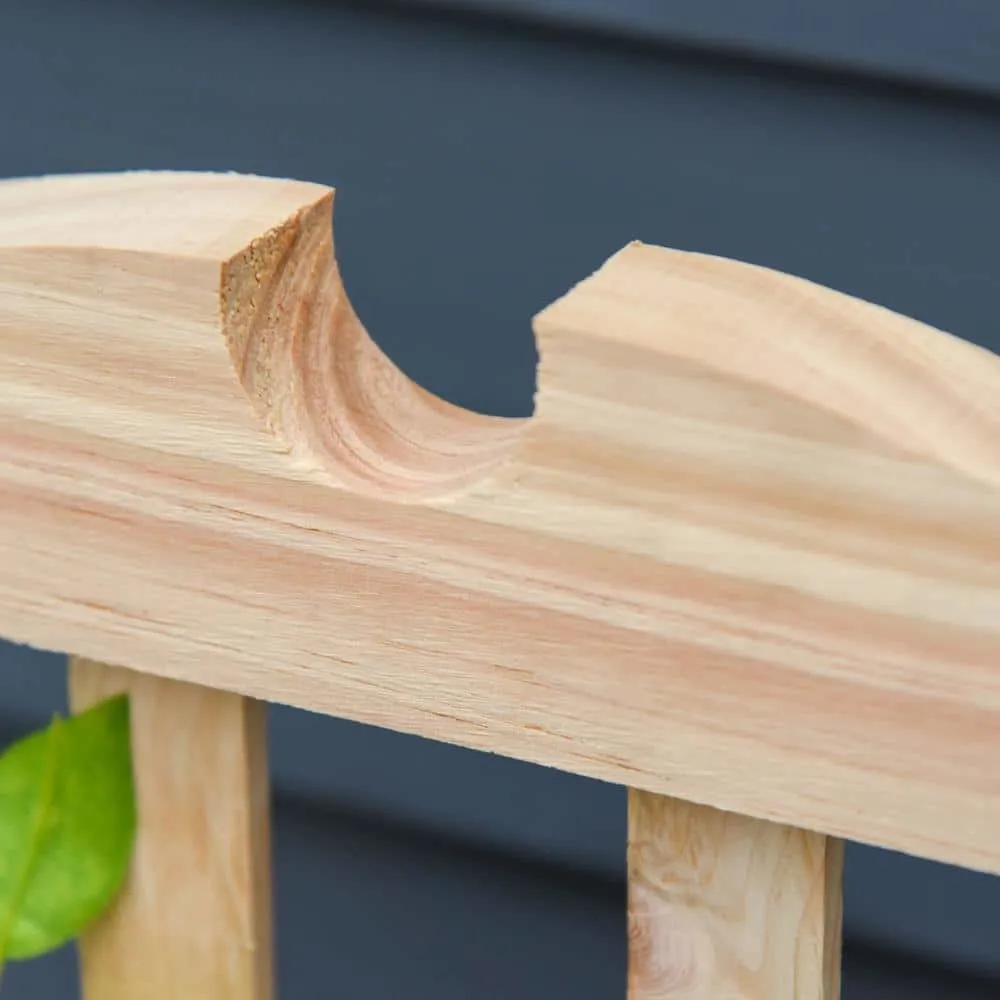 Outsunny Natural Wooden Raised Garden Bed with Trellis Board