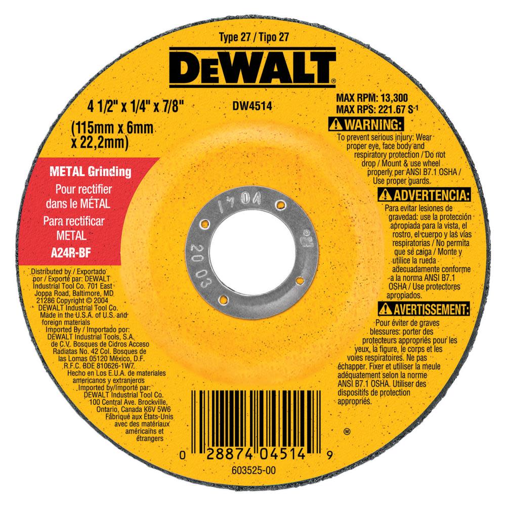 DEWALT 9 In. Gr Wheel with Hub DW4954 from DEWALT