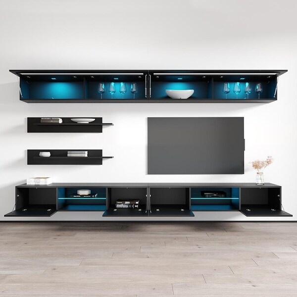 Fly I2 33TV Wall Mounted Floating Modern Entertainment Center