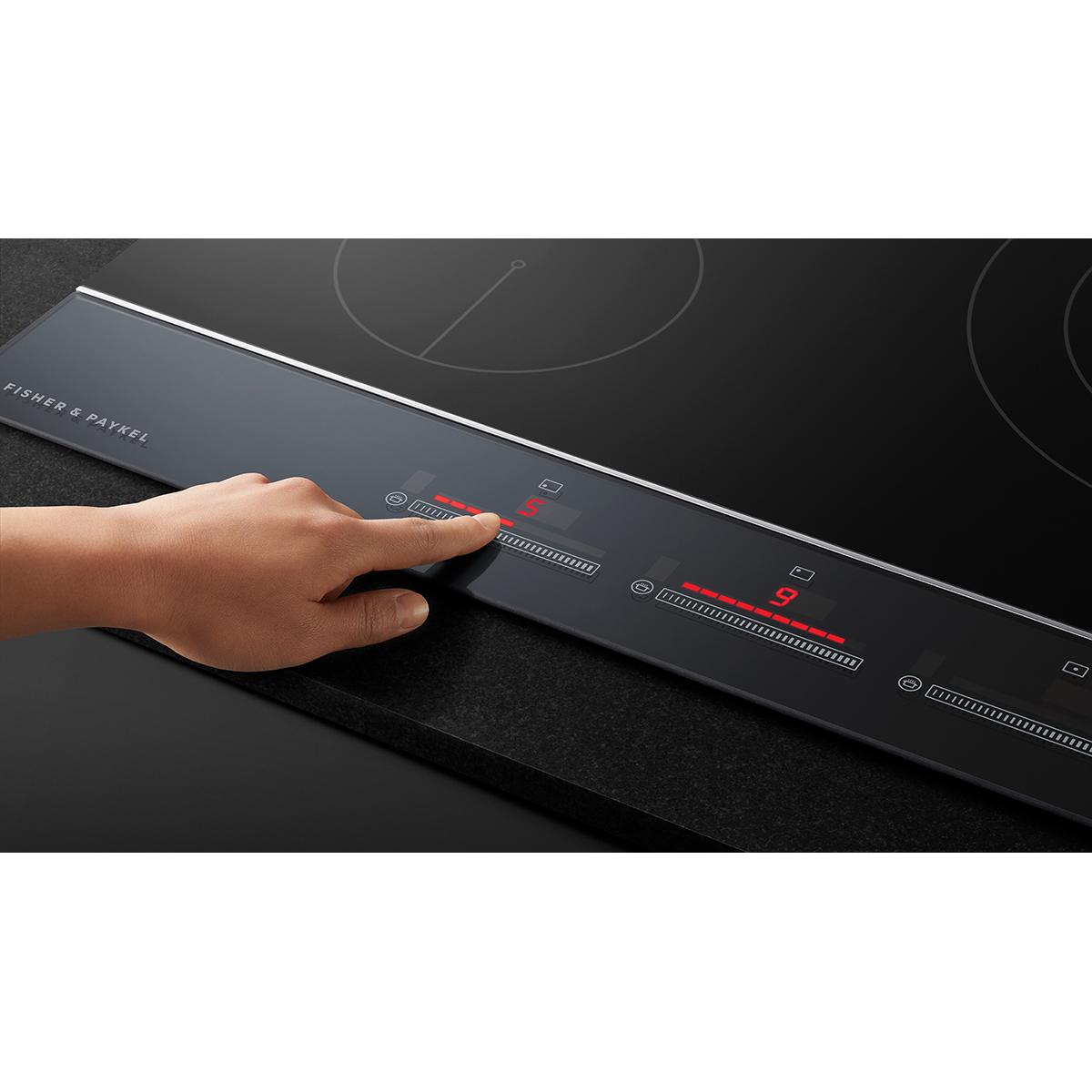 Fisher & Paykel 12-inch Built-in Electric Induction Cooktop with 2 Cooking Zones CI122DTB4