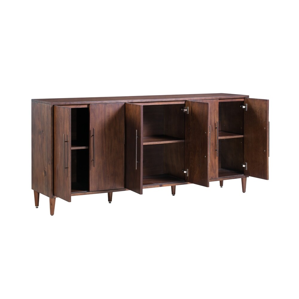 Parkway 6 door Acacia Sideboard   74x16x34\