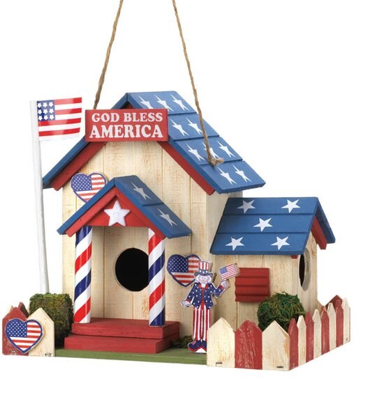 Zingz and Thingz Patriotic Bird House