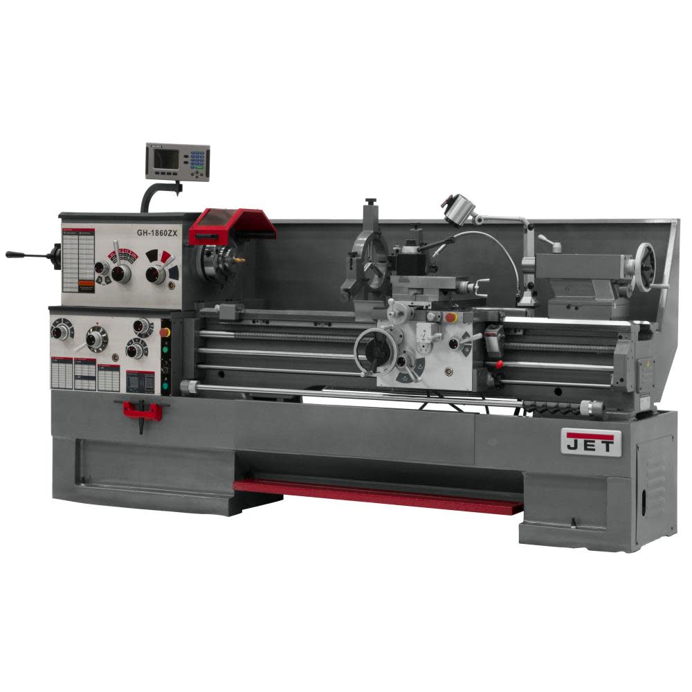 JET GH-1660ZX with ACU_RITE 303 DRO with Taper Attachment Metalworking Lathe 321389 from JET