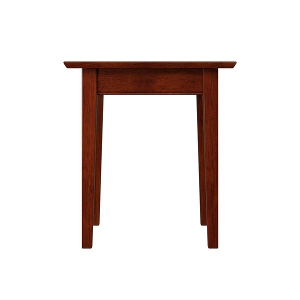 Shaker End Table with Charging Station in Walnut