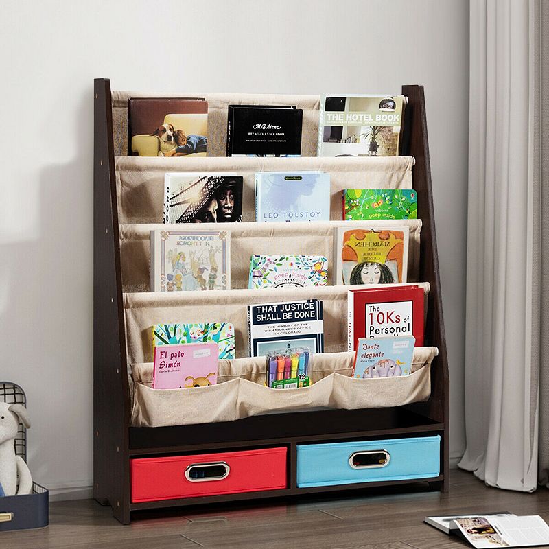 Kids Book and Toys Organizer Shelves