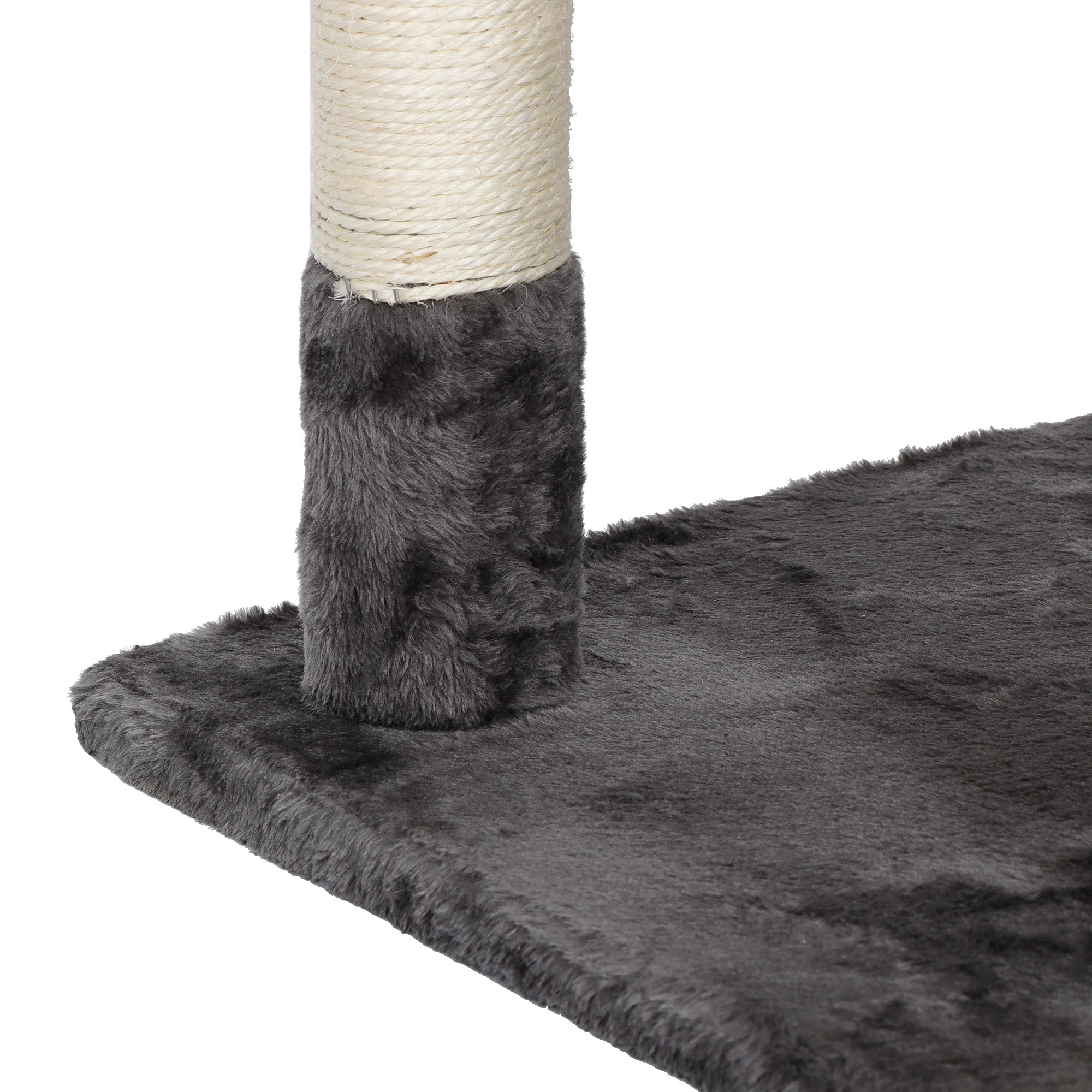 ZENY 79-Inch Multi-Level Cat Tree Stand House Kittens Activity Tower with Scratching Posts， Black